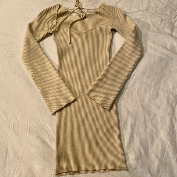 VRG GRL New Fashion Ribbed Knit Mini Dress - Picture 3 of 5